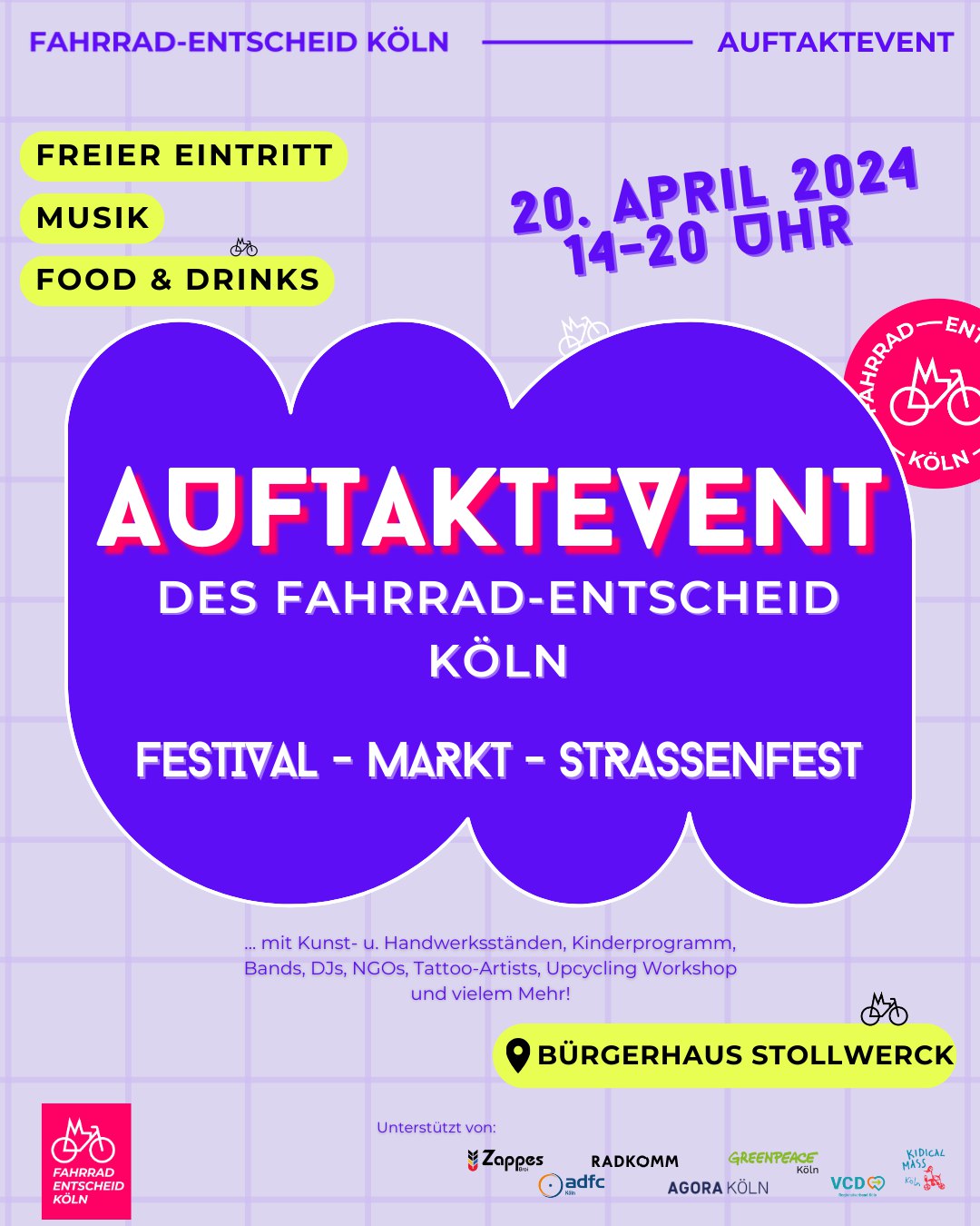 Auftaktevent am 20. April! Festival - Markt - Straßenfest