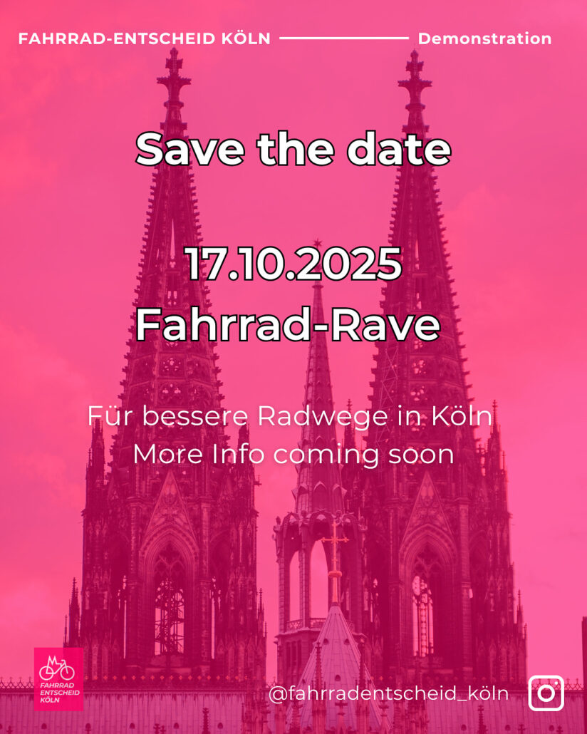 Save the Date: 17.10.2025 Fahrrad-Rave